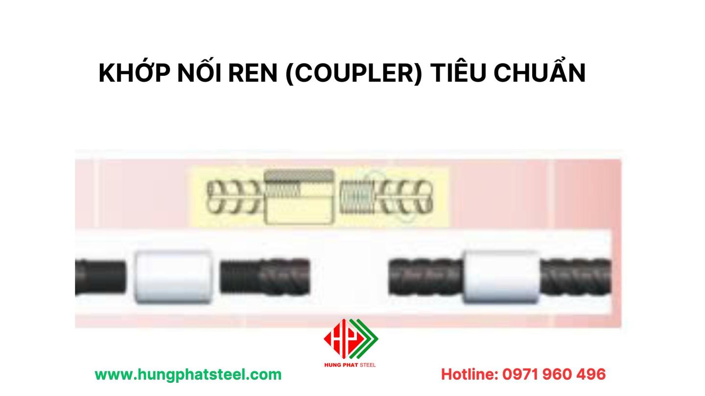 Coupler nối thép ren tiêu chuẩn