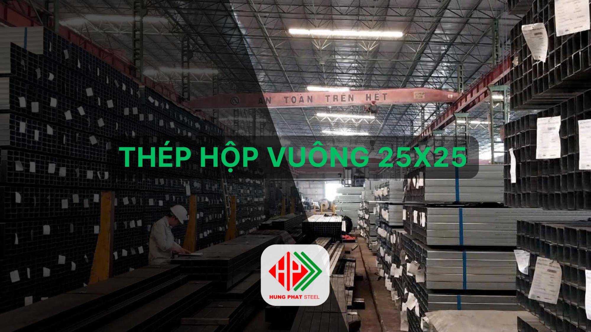 Thép hộp vuông 25x25