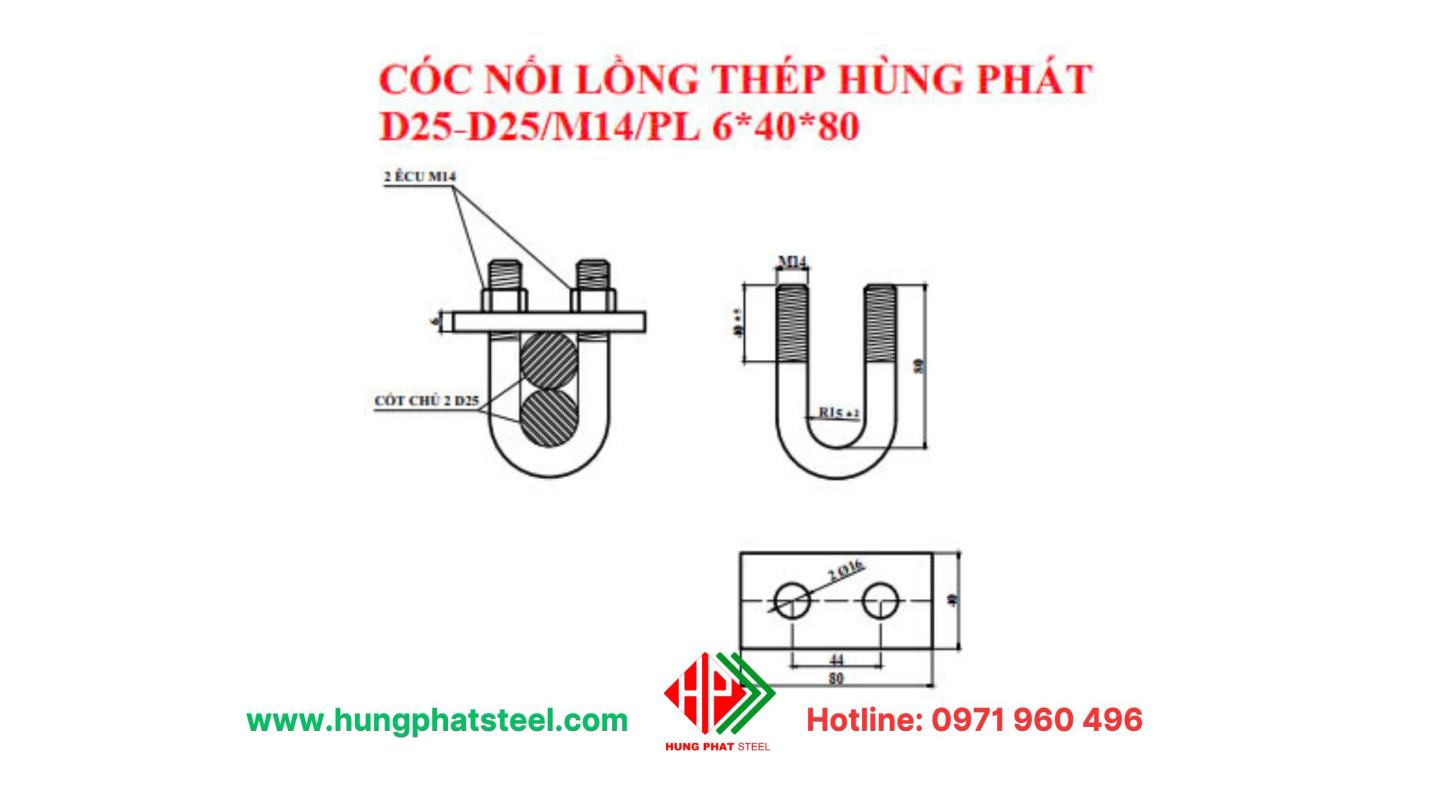 cóc nối M14-D25-D25