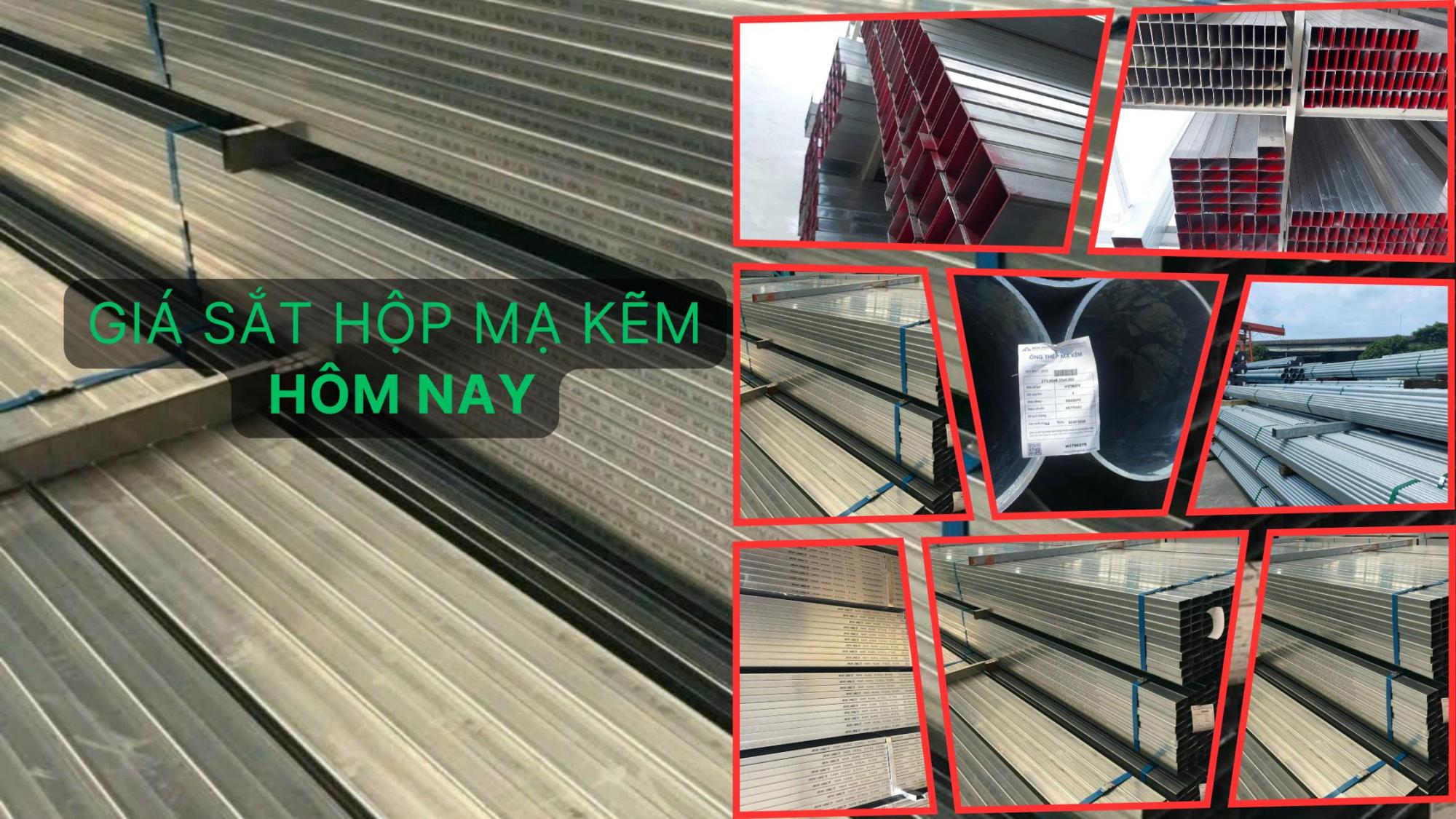 giá sắt hộp mạ kẽm 40x80 hôm nay