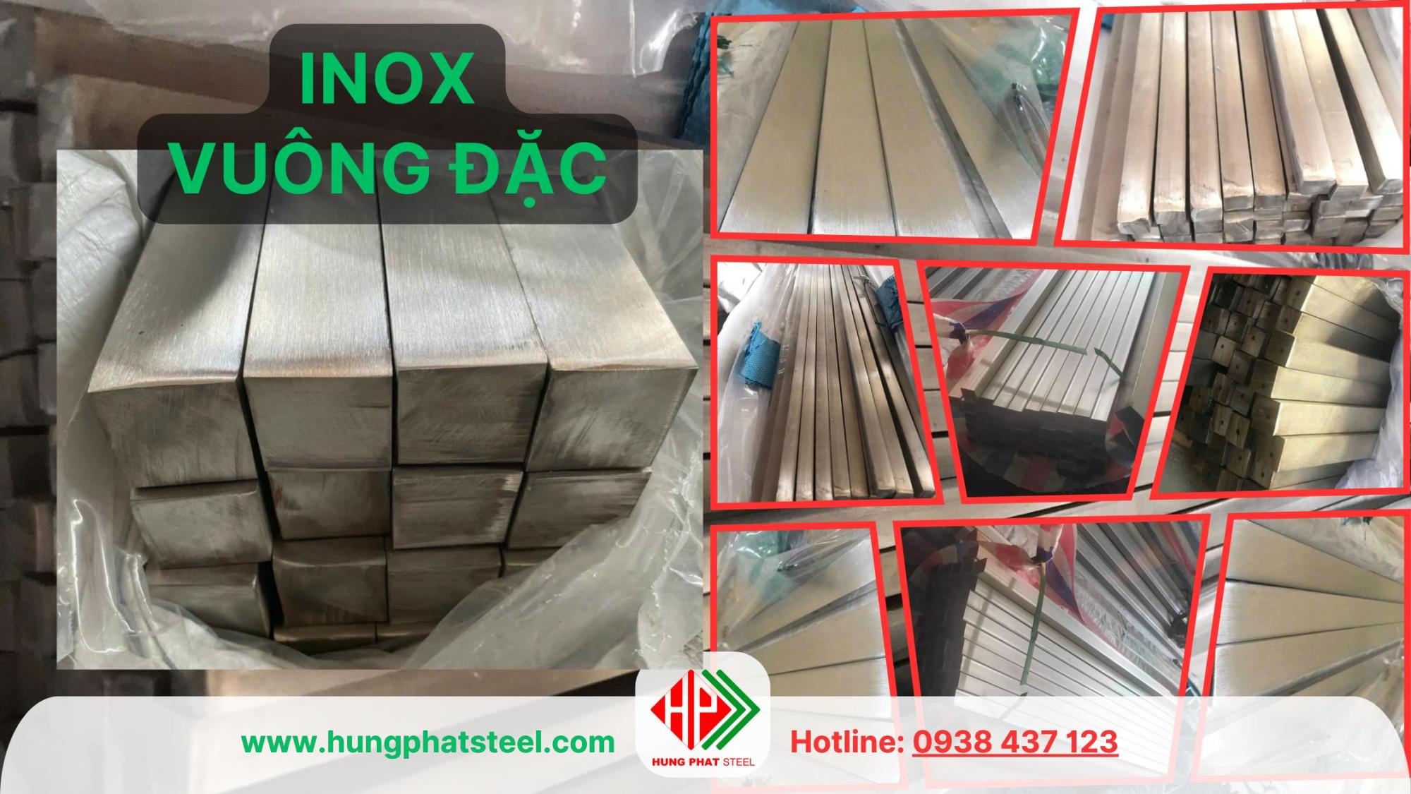 inox vuông đặc