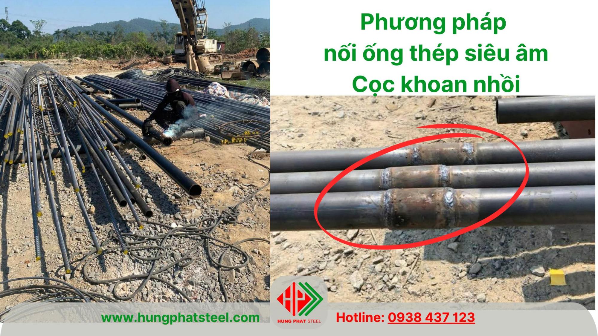 Phương pháp nối ống thép siêu âm cọc khoan nhồi